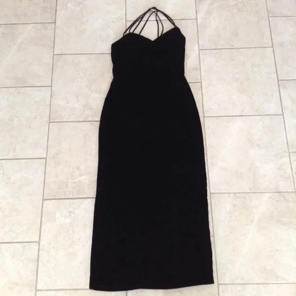 jessica mcclintock halter dresses Vintage Y2K Jessica McClintock Millennium Red Halter